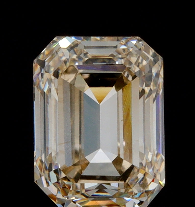 1.00ct | Champagne VVS Emerald Shape Step Cut Diamond - Modern Rustic Diamond