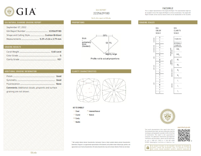 0.60ct | G/VS1 Cushion Shape Old Mine Cut Diamond (GIA) - Modern Rustic Diamond