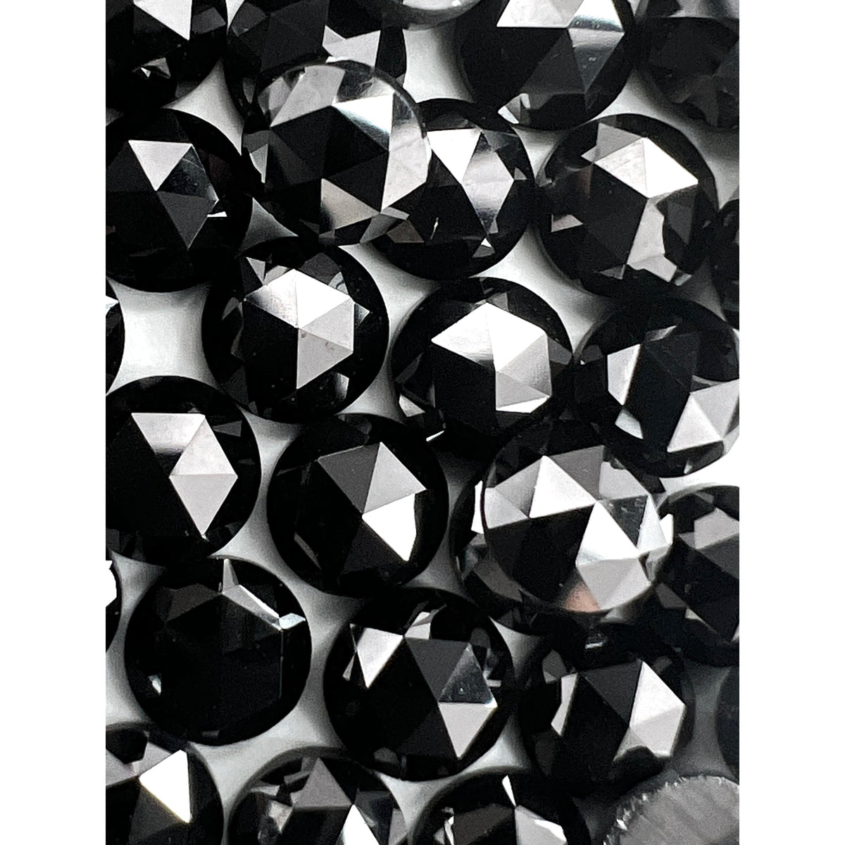 Black Diamond Rose Cut Melee-Modern Rustic Diamond