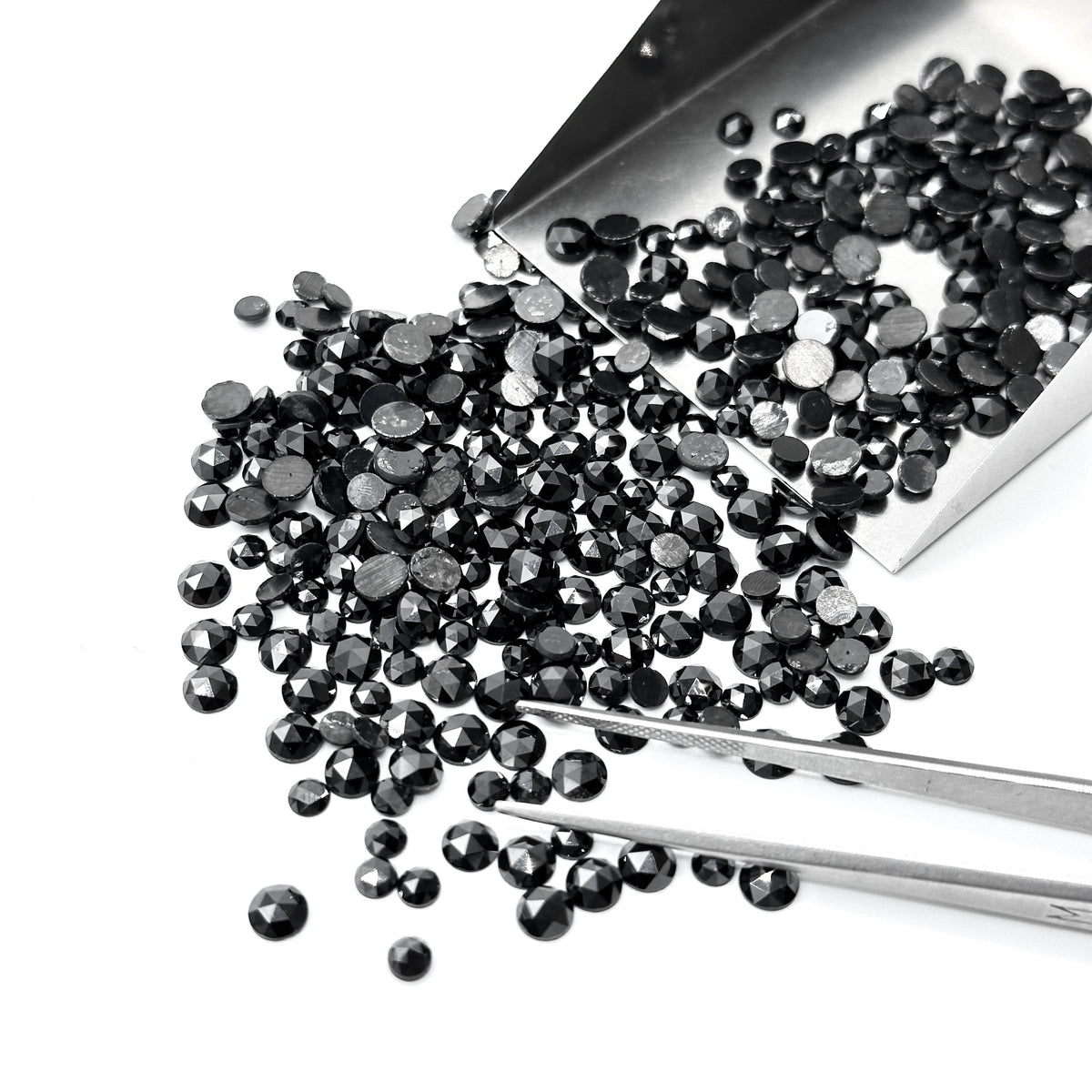 Black Diamond Rose Cut Melee-Modern Rustic Diamond