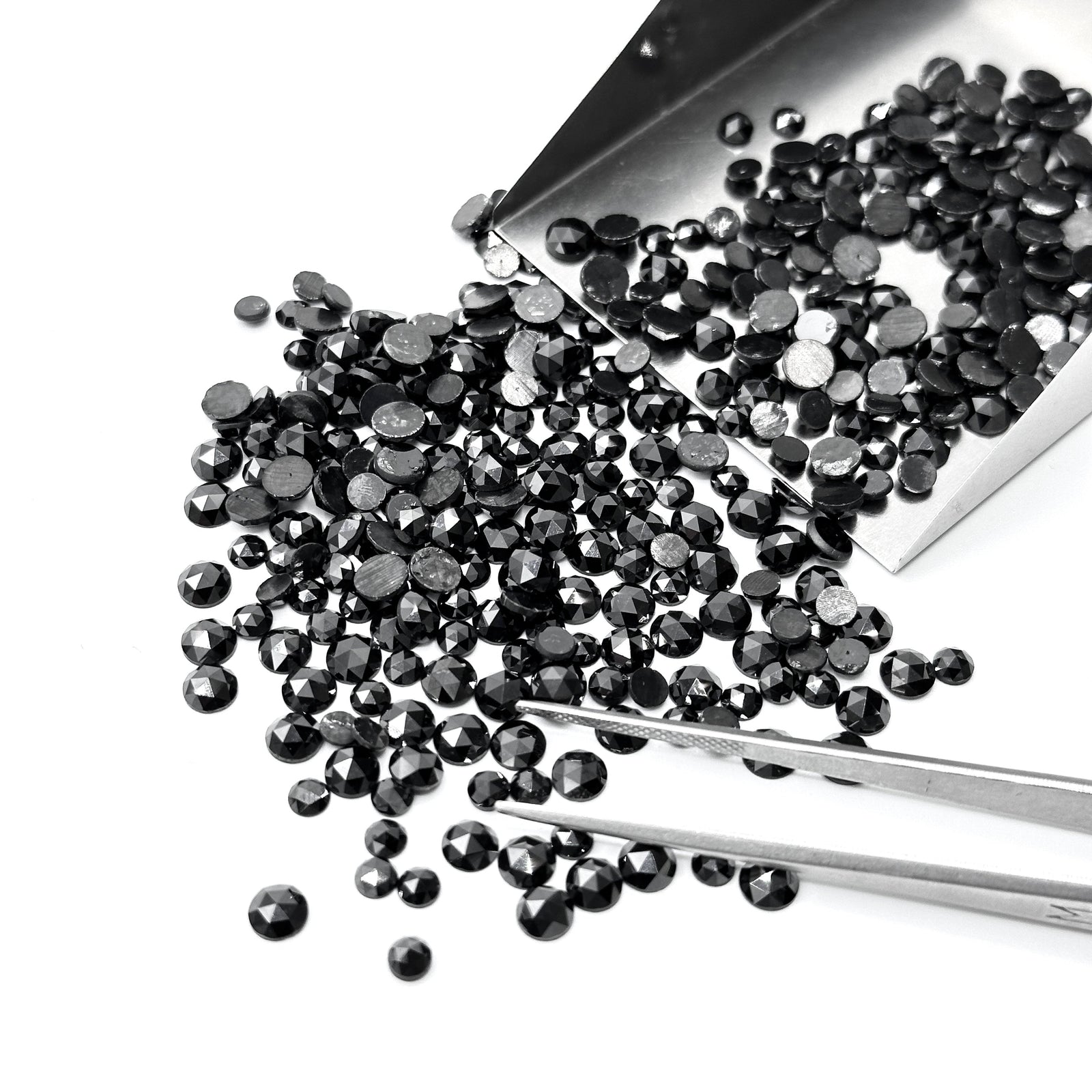 Black Diamond Rose Cut Melee-Modern Rustic Diamond