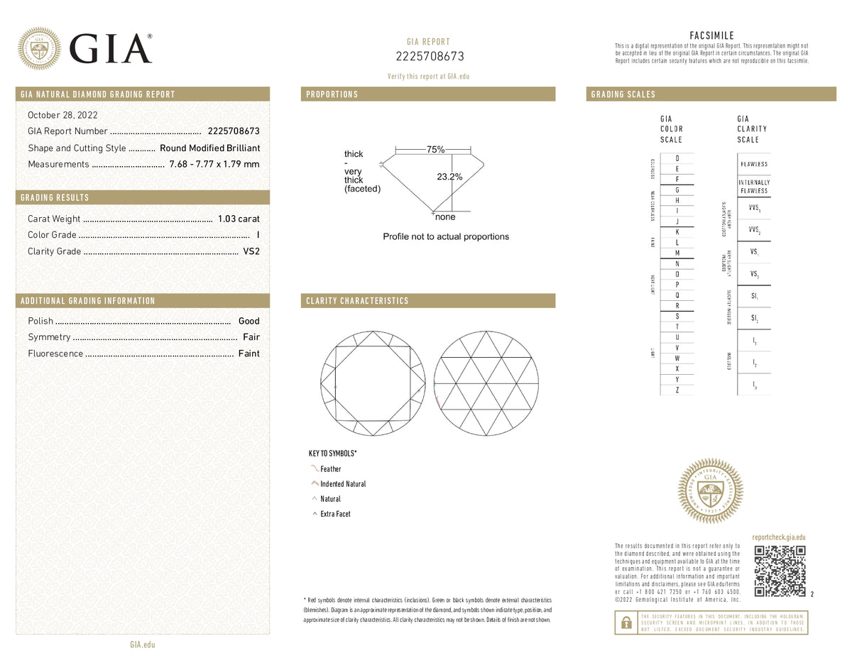 1.03ct | I/VS2 Round Shape Rose Cut Diamond (GIA) - Modern Rustic Diamond