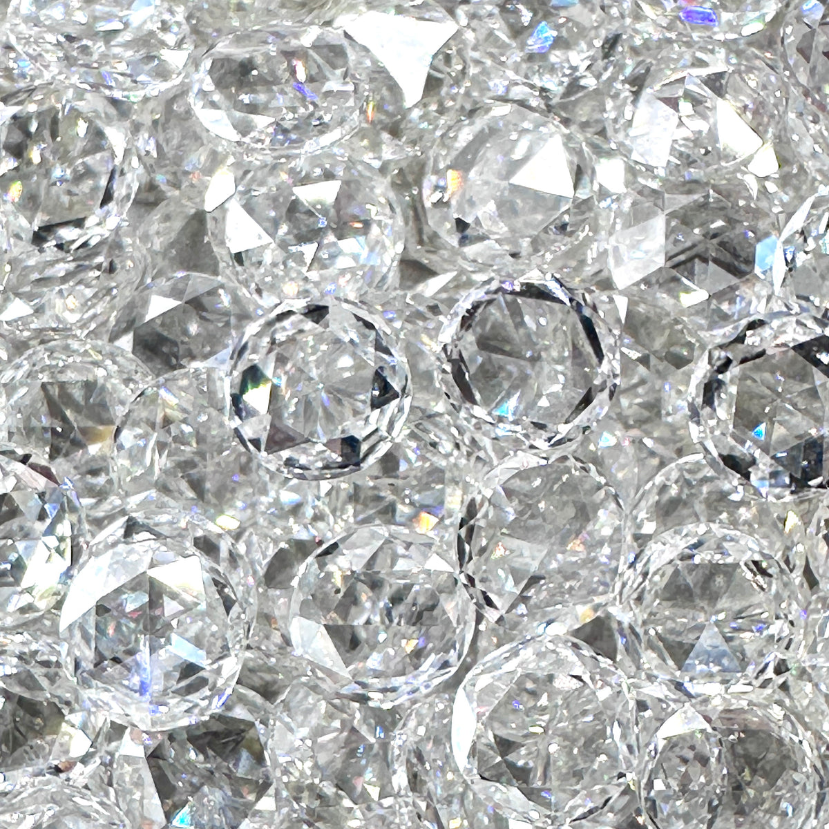 White Diamond Rose Cut Melee-Modern Rustic Diamond