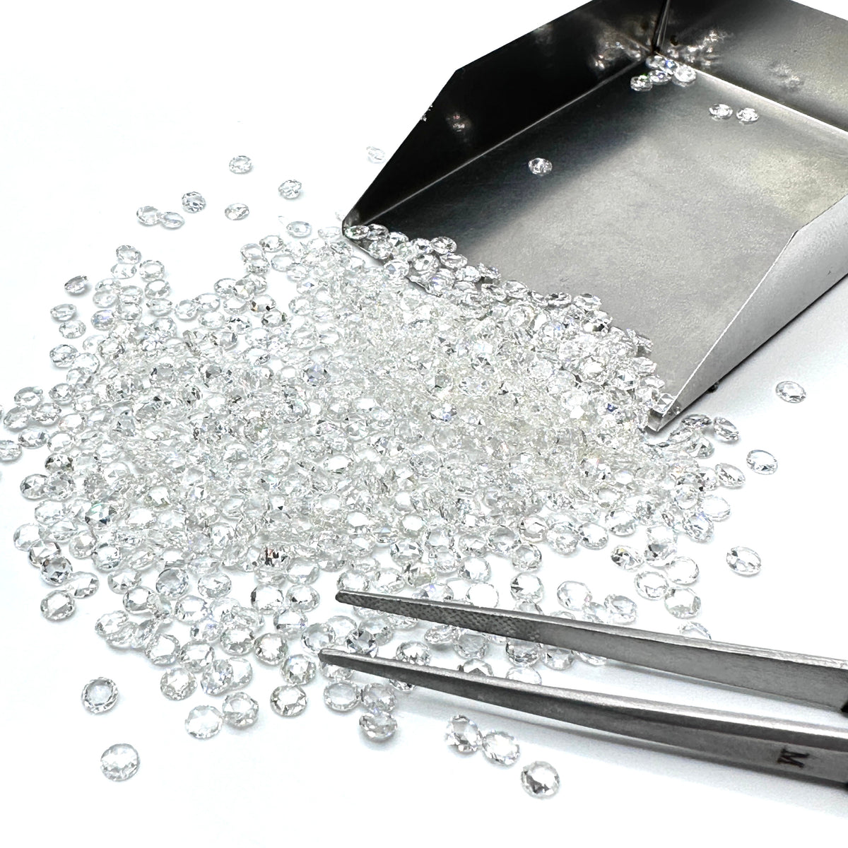 White Diamond Rose Cut Melee