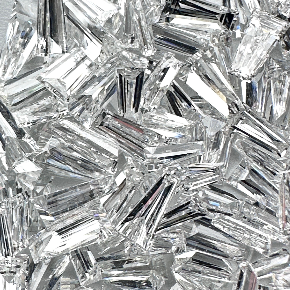 White Diamond Tapered Baguette Shape Melee-Modern Rustic Diamond