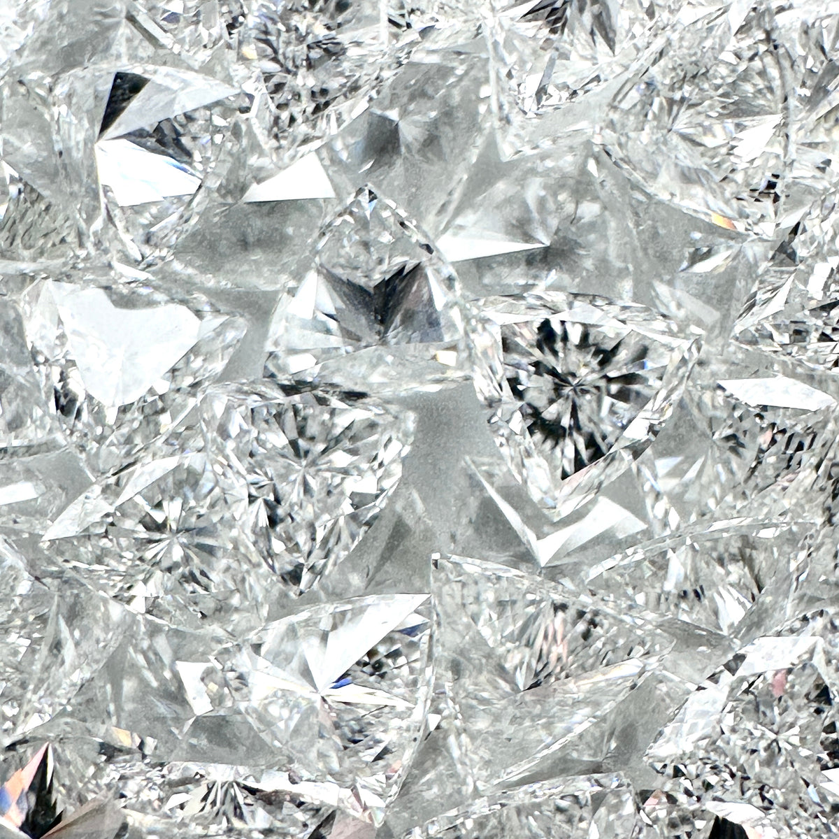 White Diamond Trillion Fancy Shape Melee-Modern Rustic Diamond