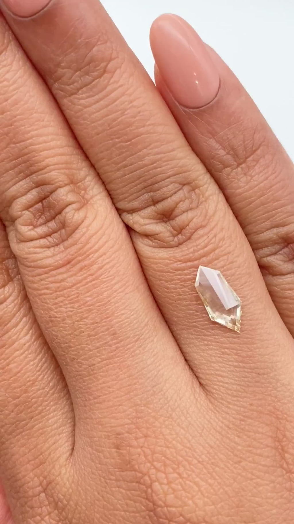 0.78ct | Champagne VVS Kite Shape Step Cut Diamond - Modern Rustic Diamond