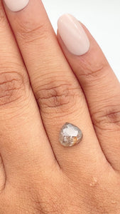 1.49ct | Rustic Pear Shape Rose Cut Diamond - Modern Rustic Diamond