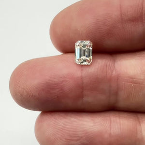 1.00ct | J/SI1 Emerald Shape Brilliant Cut Diamond (GIA) - Modern Rustic Diamond