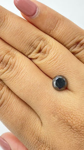2.62ct | Black Round Shape Brilliant Cut Diamond - Modern Rustic Diamond