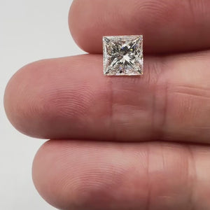 1.95ct | I/VVS1 Princess Shape Brilliant Cut Diamond (GIA) - Modern Rustic Diamond
