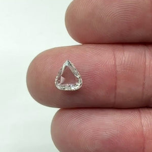 1.05ct | H/VVS2 Pear Shape Rose Cut Diamond (GIA) - Modern Rustic Diamond