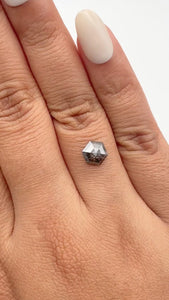 0.99ct | Rustic  Hexagon Shape Rose Cut Diamond - Modern Rustic Diamond