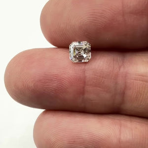 0.91ct | K/VS1 Asscher Shape Step Cut Diamond (GIA) - Modern Rustic Diamond