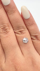 0.98ct | Rustic  Hexagon Shape Rose Cut Diamond - Modern Rustic Diamond
