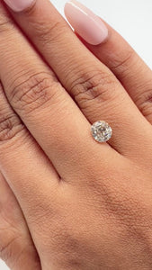 1.23ct | Champagne VVS Cushion Shape Old Mine Cut Diamond - Modern Rustic Diamond
