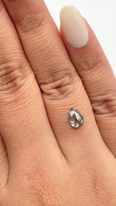 1.20ct | Rustic Pear Shape Rose Cut Diamond - Modern Rustic Diamond