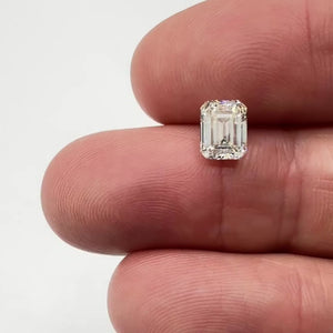 1.50ct | K/VS2 Emerald Shape Brilliant Cut Diamond (GIA) - Modern Rustic Diamond