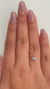 1.00ct | Salt & Pepper Cushion Shape Rose Cut Diamond - Modern Rustic Diamond