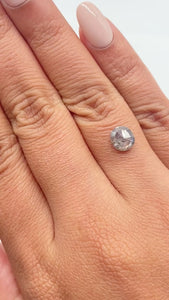 1.33ct | Salt & Pepper Oval Shape Rose Cut Diamond - Modern Rustic Diamond