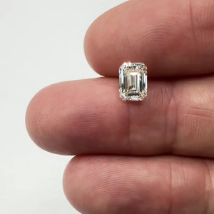 1.51ct | L/VVS1 Emerald Shape Brilliant Cut Diamond (GIA) - Modern Rustic Diamond