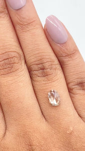 0.80ct | Fancy Light Brown SI Oval Shape Rose Cut Diamond - Modern Rustic Diamond