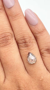 2.05ct | Rustic Pear Shape Rose Cut Diamond - Modern Rustic Diamond