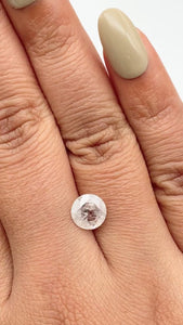 1.63ct | Salt & Pepper Round Shape Brilliant Cut Diamond - Modern Rustic Diamond