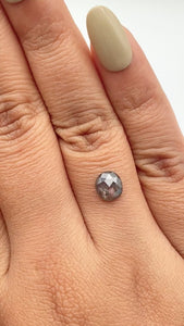 1.18ct | Salt & Pepper Cushion Shape Rose Cut Diamond - Modern Rustic Diamond