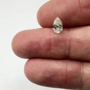 1.01ct | M/VVS1 Pear Shape Brilliant Cut Diamond (GIA) - Modern Rustic Diamond