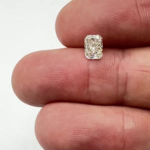 0.86ct | K/IF Radiant Shape Brilliant Cut Diamond (GIA) - Modern Rustic Diamond