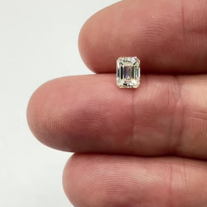 0.90ct | L/VVS2 Emerald Shape Brilliant Cut Diamond (EGL USA) - Modern Rustic Diamond