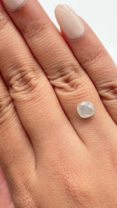 1.35ct | Salt & Pepper Cushion Shape Rose Cut Diamond - Modern Rustic Diamond