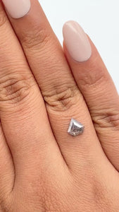 0.66ct | Rustic  Shield Shape Rose Cut Diamond - Modern Rustic Diamond