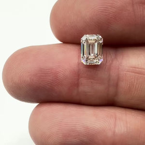 1.51ct | K/VS1 Emerald Shape Brilliant Cut Diamond (GIA) - Modern Rustic Diamond