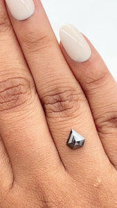 0.89ct | Rustic  Shield Shape Step Cut Diamond - Modern Rustic Diamond