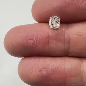 0.96ct | I/I1 Cushion Shape Brilliant Cut Diamond (GIA) - Modern Rustic Diamond