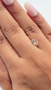 1.01ct | Champagne VVS Oval Shape Brilliant Cut Diamond - Modern Rustic Diamond
