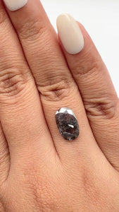 2.45ct | Rustic Oval Shape Rose Cut Diamond - Modern Rustic Diamond