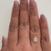 1.10ct | Champagne VVS Pear Shape Rose Cut Diamond - Modern Rustic Diamond
