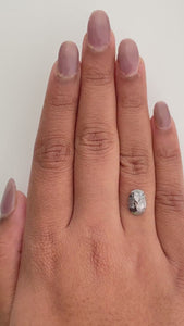 1.28ct | Salt & Pepper Oval Shape Rose Cut Diamond - Modern Rustic Diamond