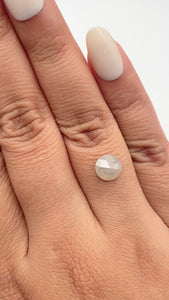 1.46ct | Salt & Pepper Round Shape Brilliant Cut Diamond - Modern Rustic Diamond