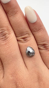 1.96ct | Rustic Pear Shape Rose Cut Diamond - Modern Rustic Diamond