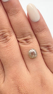 1.69ct | Rustic  Cushion Shape Rose Cut Diamond - Modern Rustic Diamond