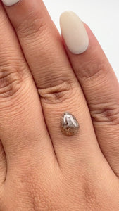 1.98ct | Rustic  Pear Shape Rose Cut Diamond - Modern Rustic Diamond