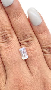 1.54ct |  Emerald Shape Step Cut Moonstone - Modern Rustic Diamond