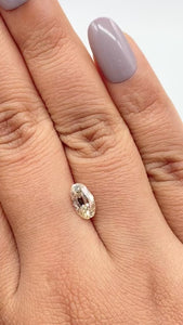 1.15ct | S-T/VS2 Oval Shape Old Mine Cut Diamond (GIA) - Modern Rustic Diamond