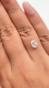 1.16ct | Salt & Pepper Oval Shape Rose Cut Diamond - Modern Rustic Diamond