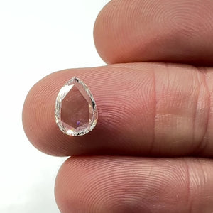 1.19ct | D/VS1 Pear Shape Rose Cut Diamond (GIA) - Modern Rustic Diamond
