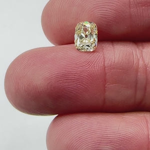 1.14ct | U-V/VVS2 Cushion Shape Old Mine Cut Diamond (GIA) - Modern Rustic Diamond